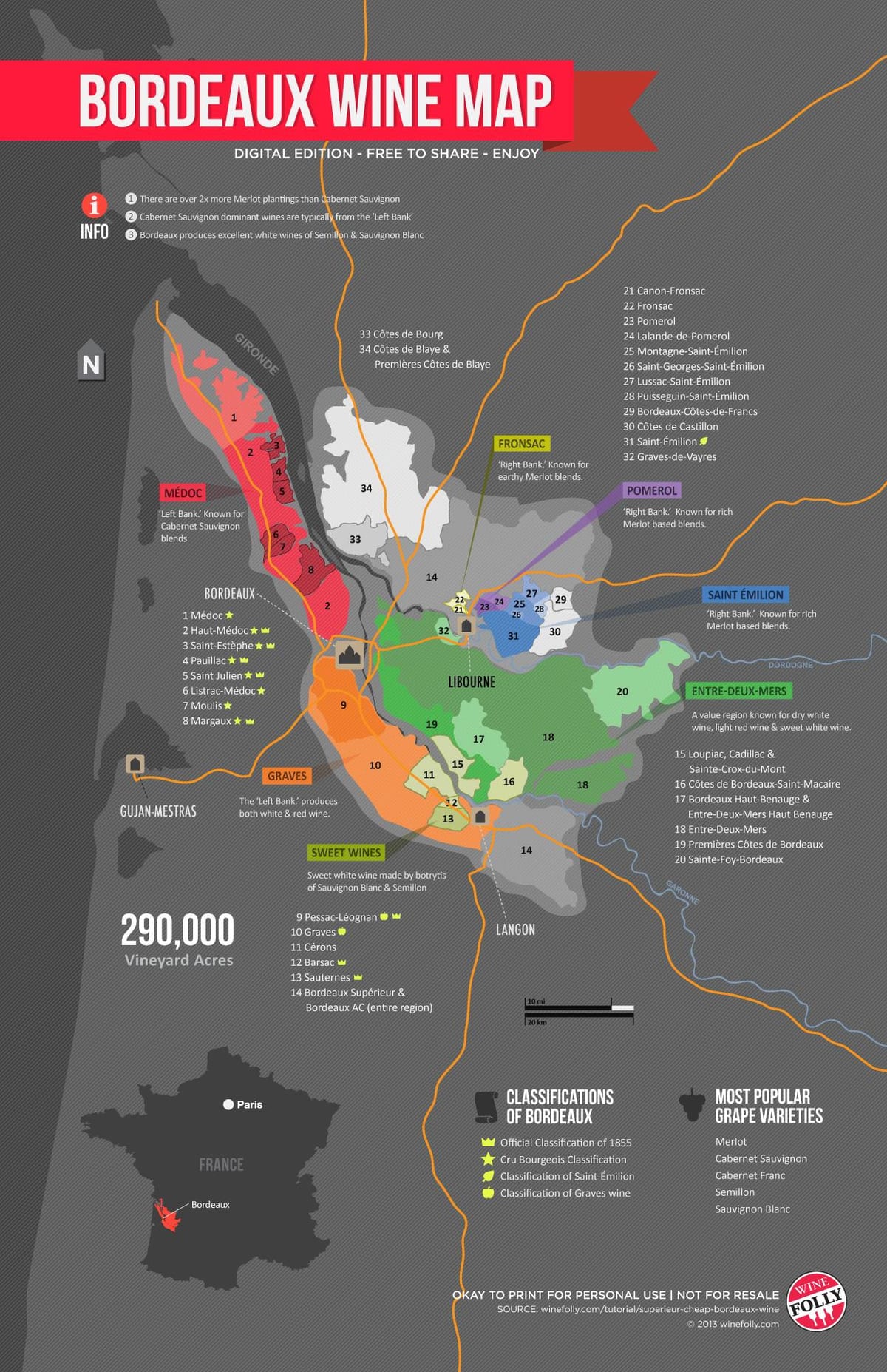harta de vin Bordeaux nebunie