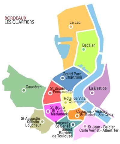 harta de Bordeaux cartier