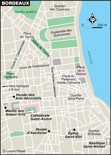 harta de Bordeaux grădină