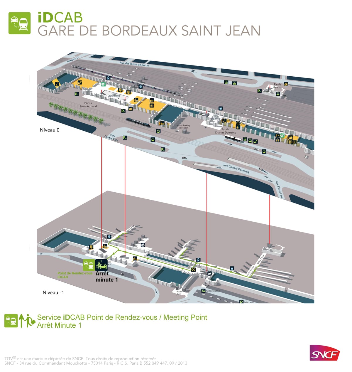 Bordeaux-st-jean gara hartă