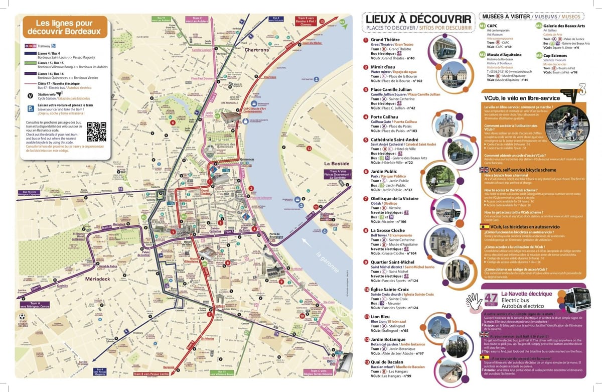 Bordeaux hartă turistică pdf