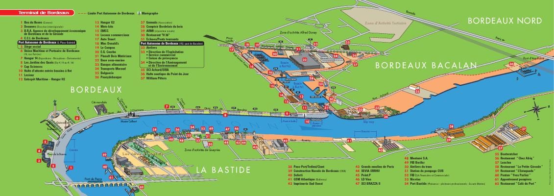 harta portul Bordeaux 