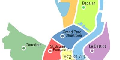 Harta de Bordeaux arondismentul