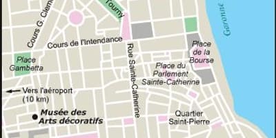 Harta de Bordeaux grădină
