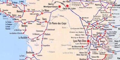 Orașului Bordeaux tramvai hartă