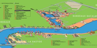 Harta portul Bordeaux 